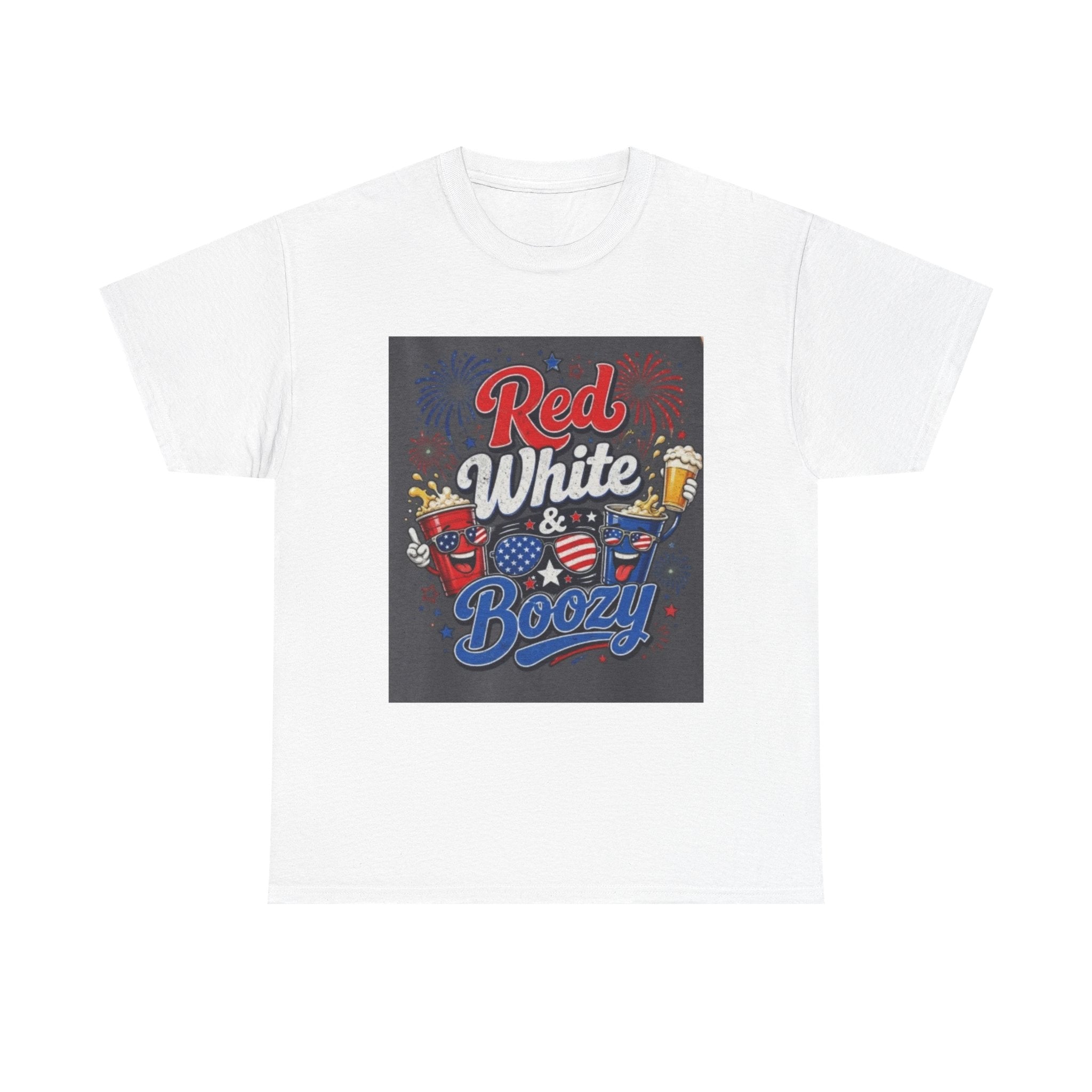 Red White & Boozy T-Shirt – Patriotic 4th of July Party Tee