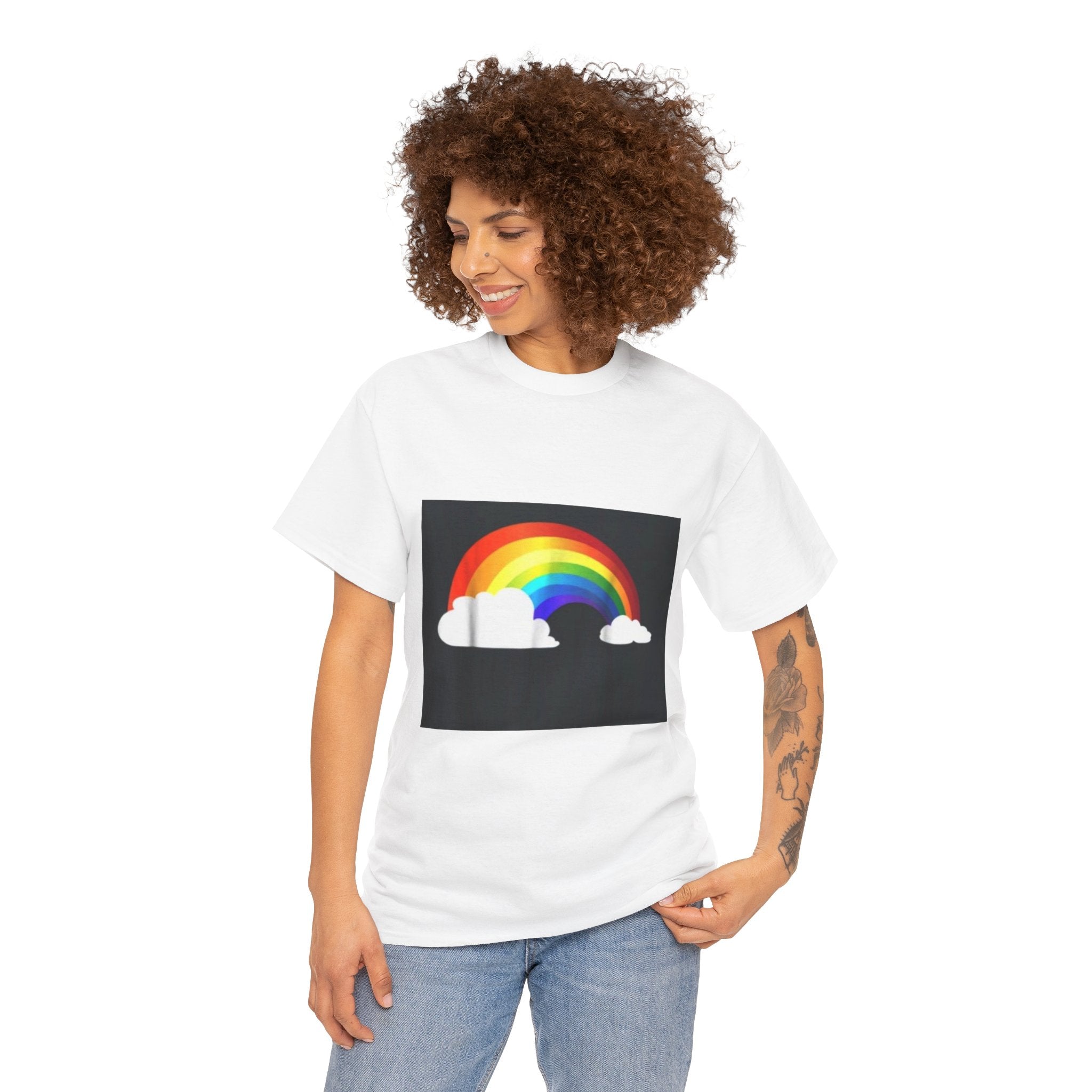 Rainbow Clouds T-Shirt — Bright Pride Graphic Tee