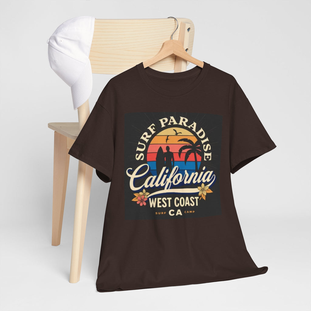 California Surf Paradise Tee — West Coast CA Vintage Sunset Graphic T-Shirt