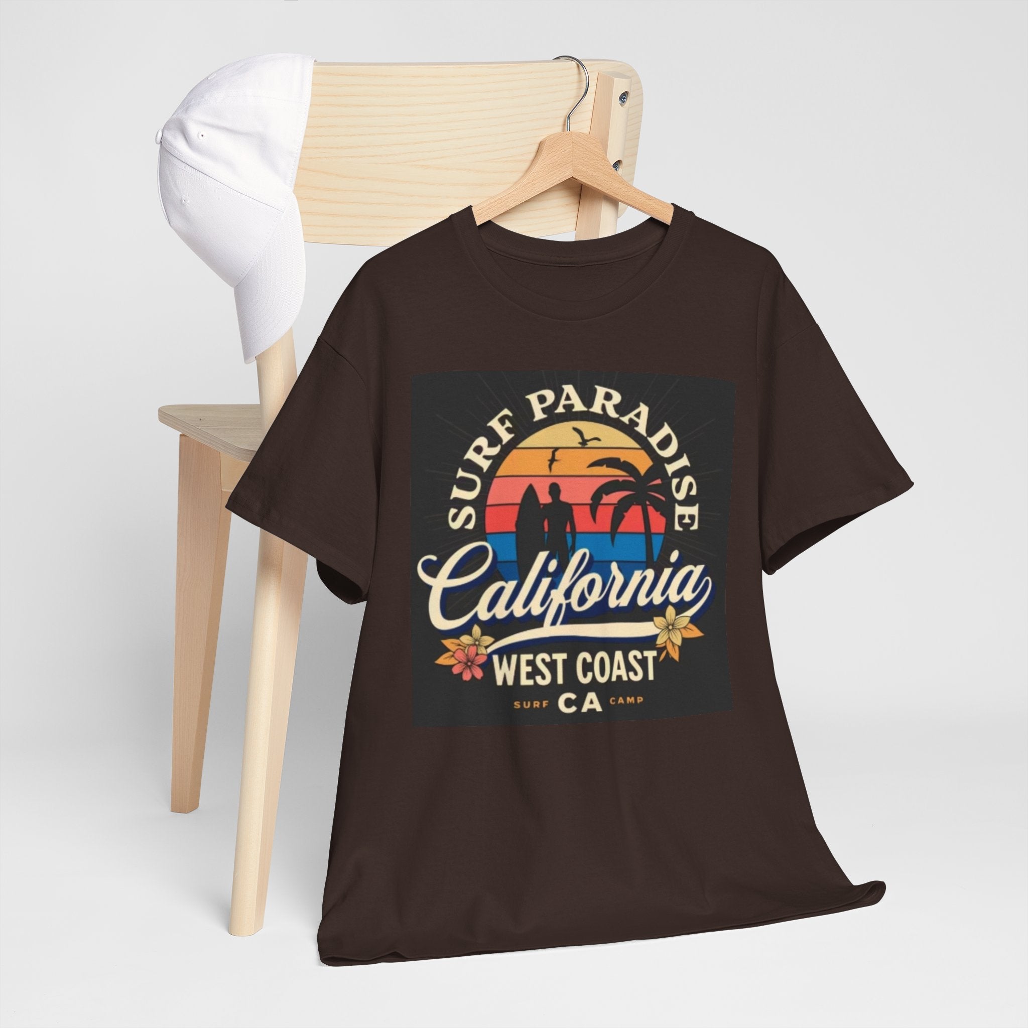 California Surf Paradise Tee — West Coast CA Vintage Sunset Graphic T-Shirt