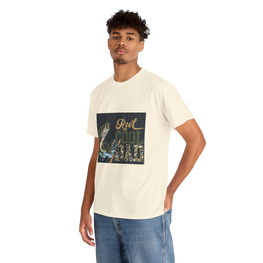 Fishing T-Shirt — "Reel Cool Dad" Graphic Tee