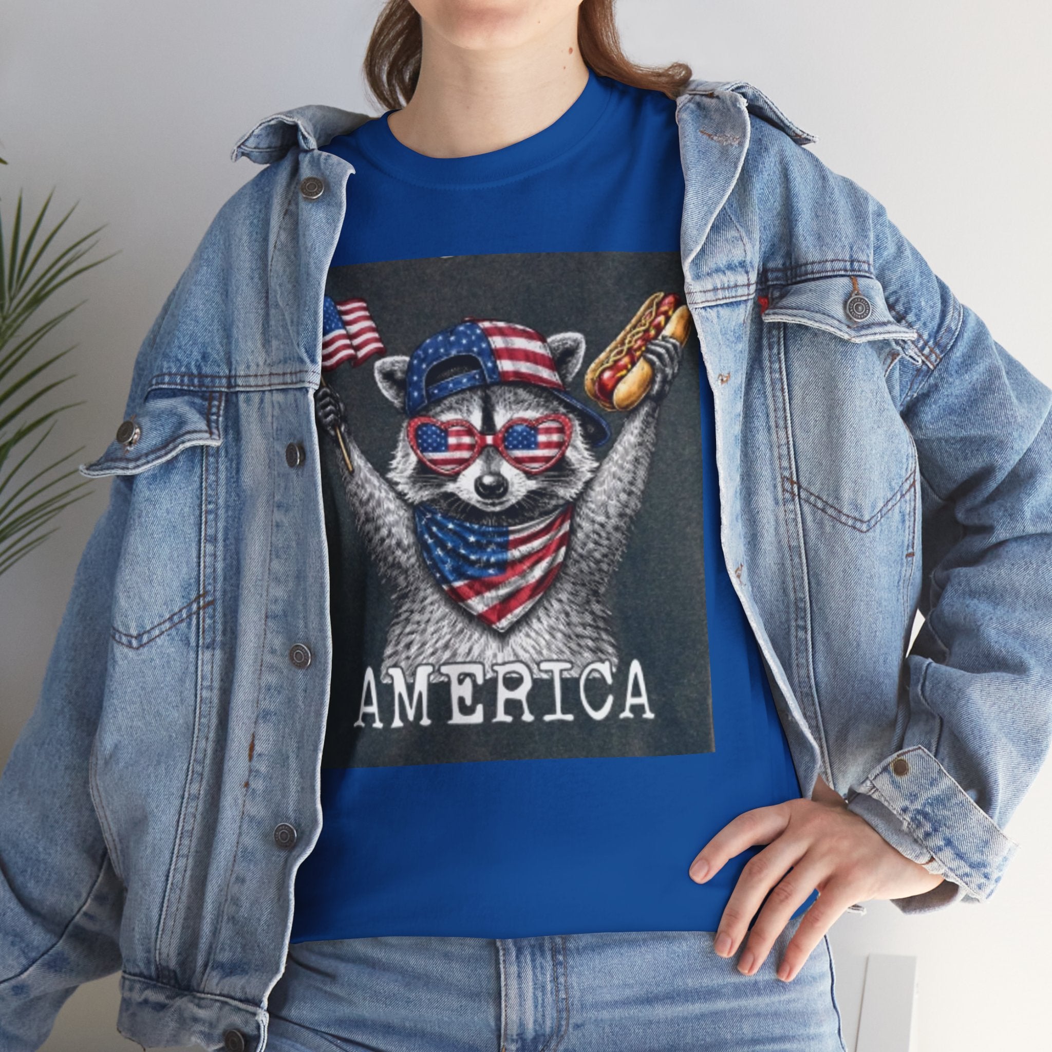 Patriotic Raccoon 'America' T-Shirt