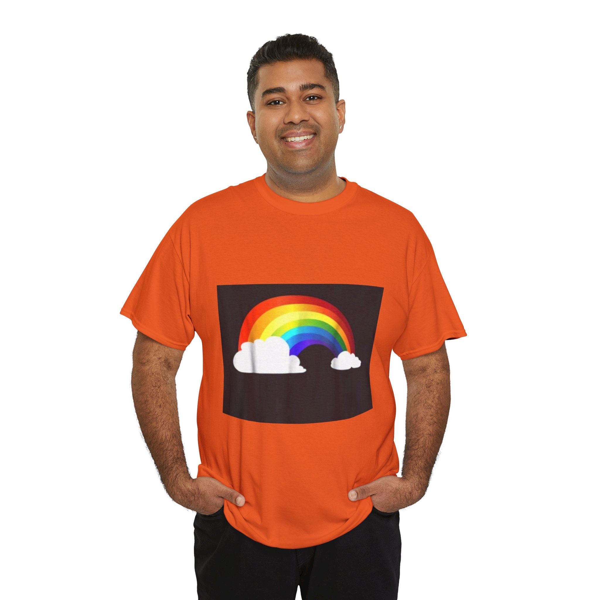 Rainbow Clouds T-Shirt — Bright Pride Graphic Tee