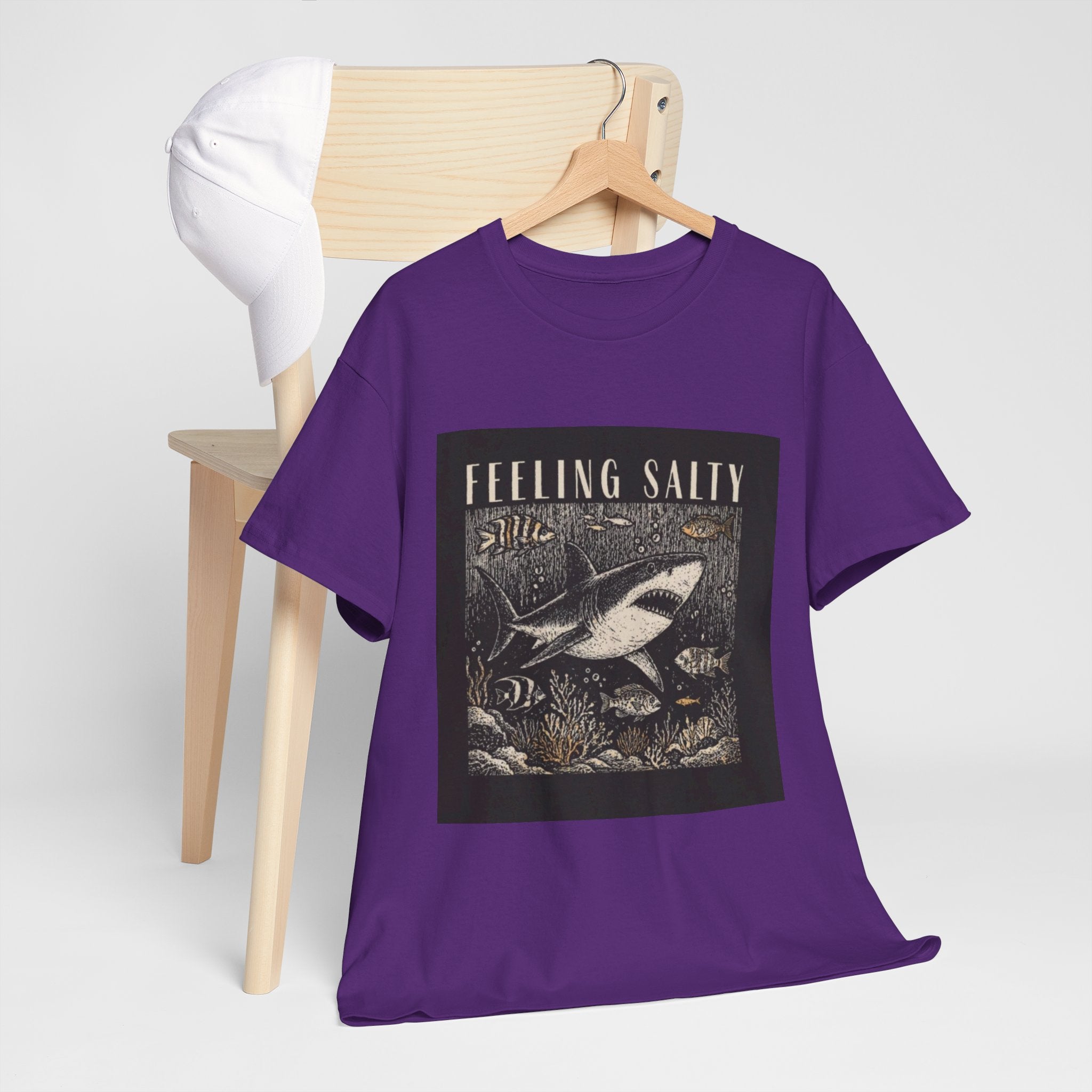 Feeling Salty Shark T-Shirt – Vintage Ocean Graphic Tee