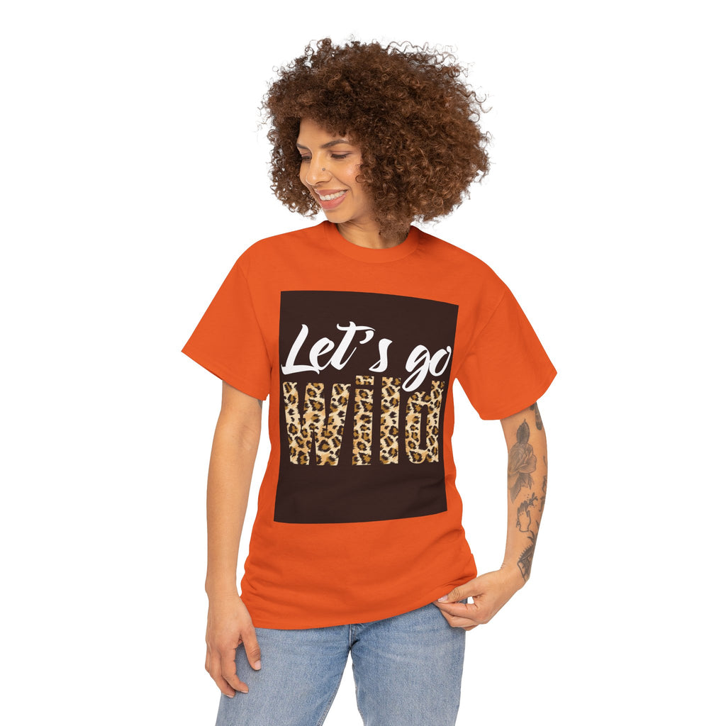 Let's Go Wild Leopard Graphic Tee