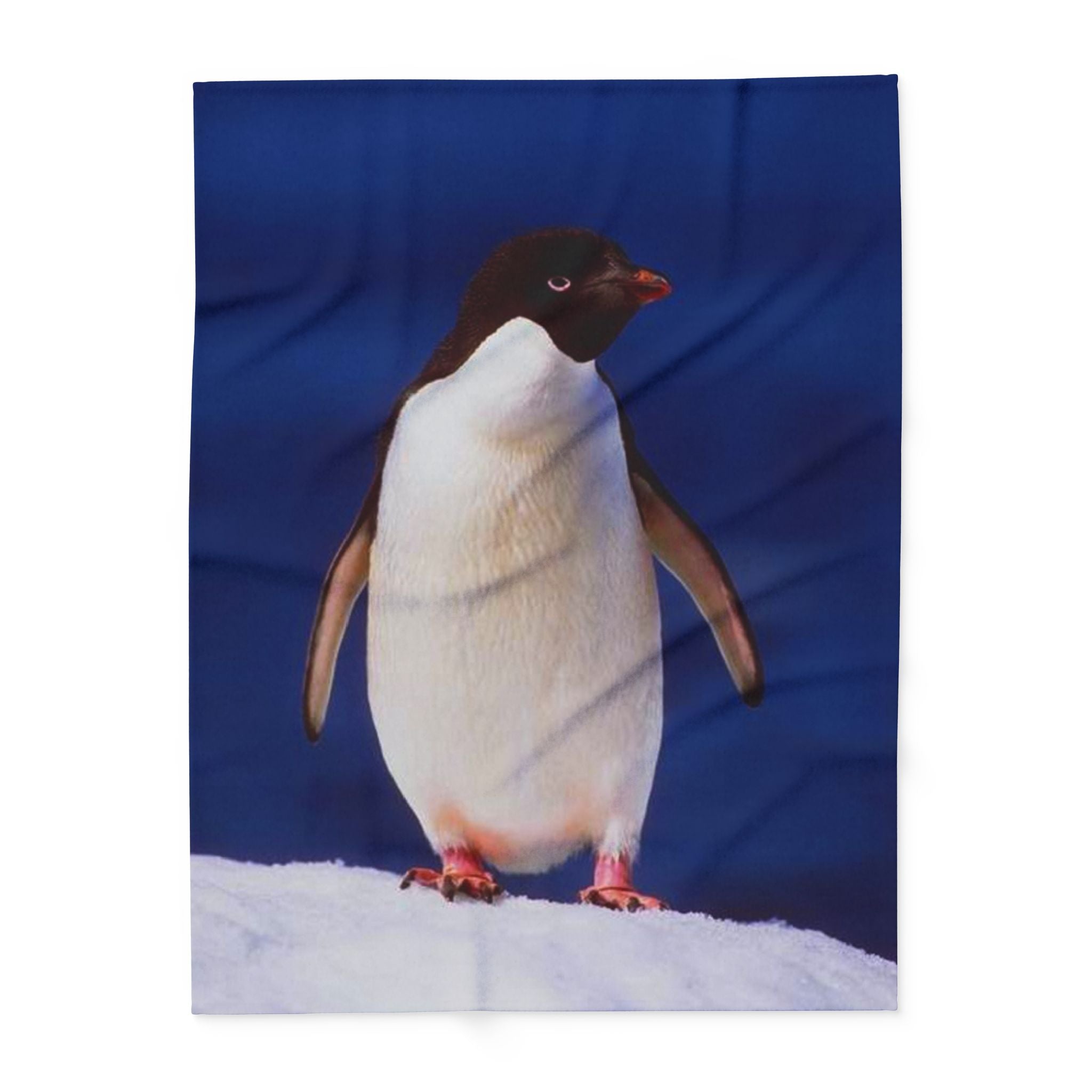 Emperor Penguin Fleece Blanket — Cozy Antarctic Animal Throw