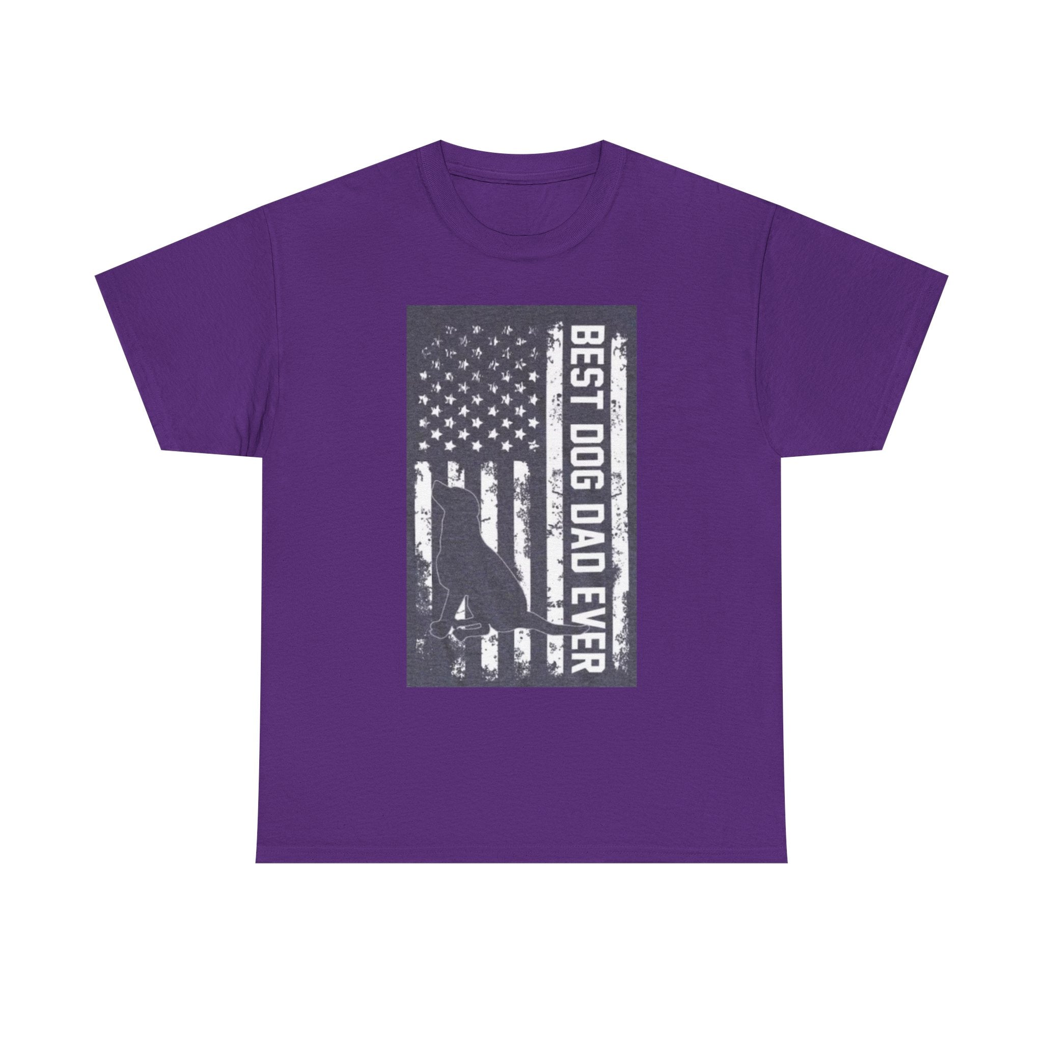 Best Dog Dad Ever T-Shirt – Patriotic American Flag Dog Dad Tee