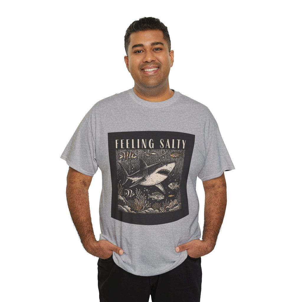 Feeling Salty Shark T-Shirt – Vintage Ocean Graphic Tee