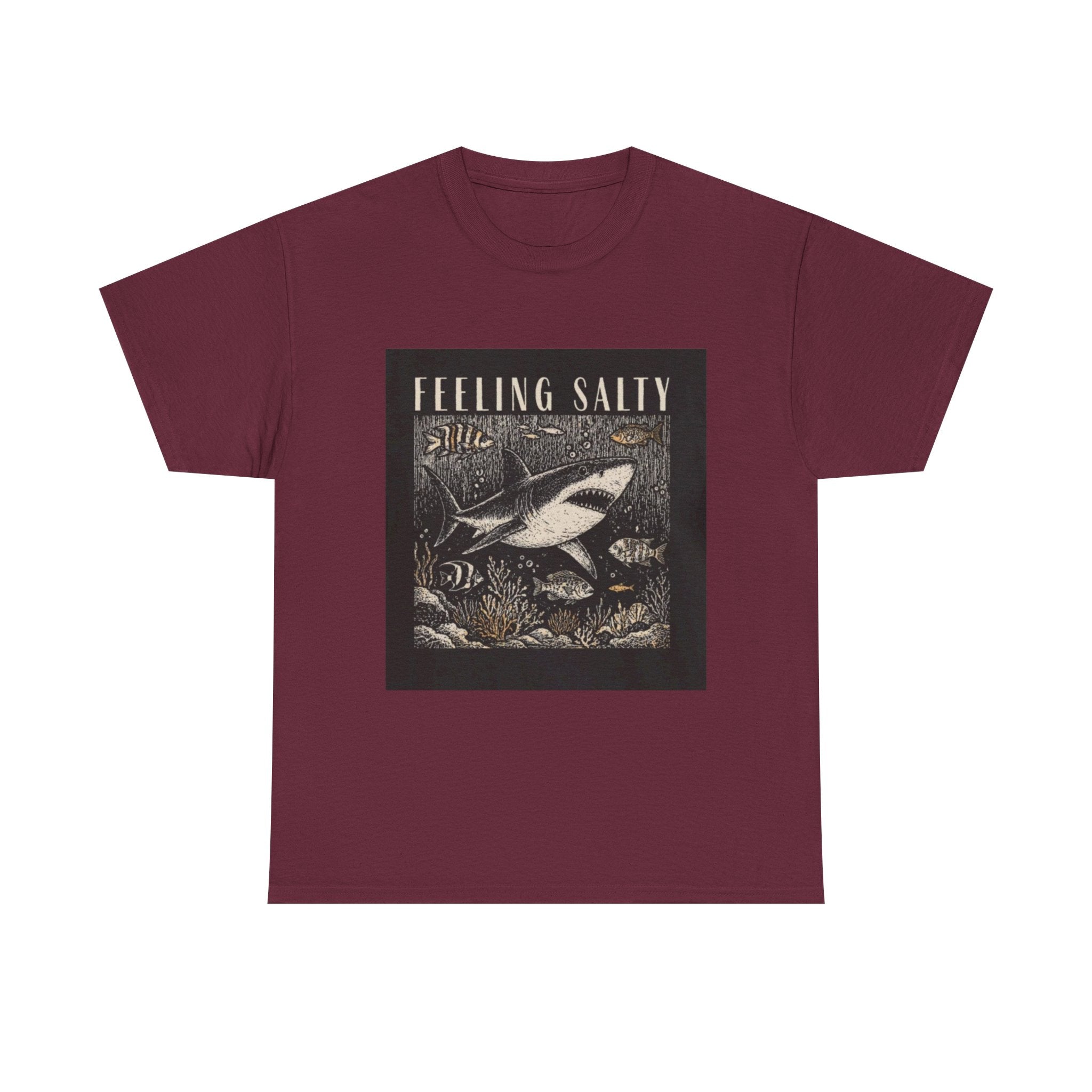 Feeling Salty Shark T-Shirt – Vintage Ocean Graphic Tee