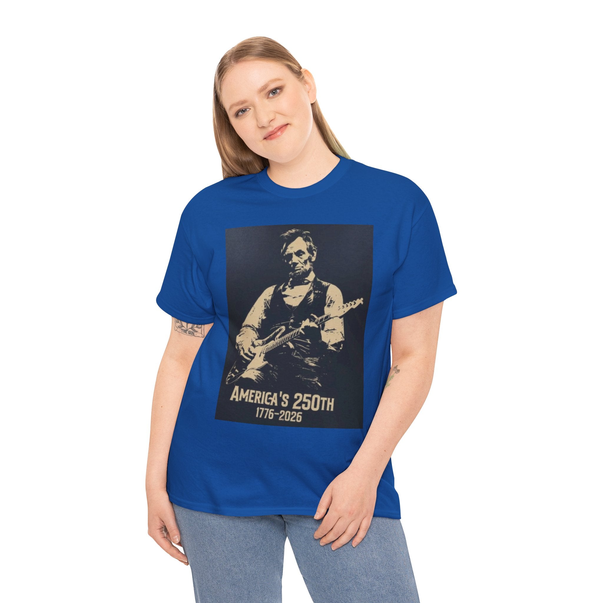 America's 250th Guitar Tee — 1776–2026 Patriotic Rock T‑Shirt