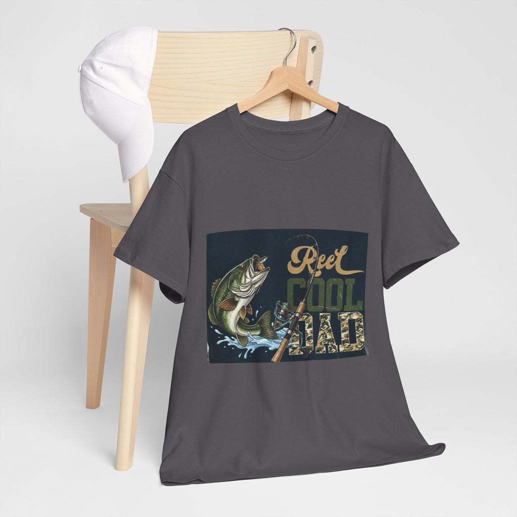 Fishing T-Shirt — "Reel Cool Dad" Graphic Tee