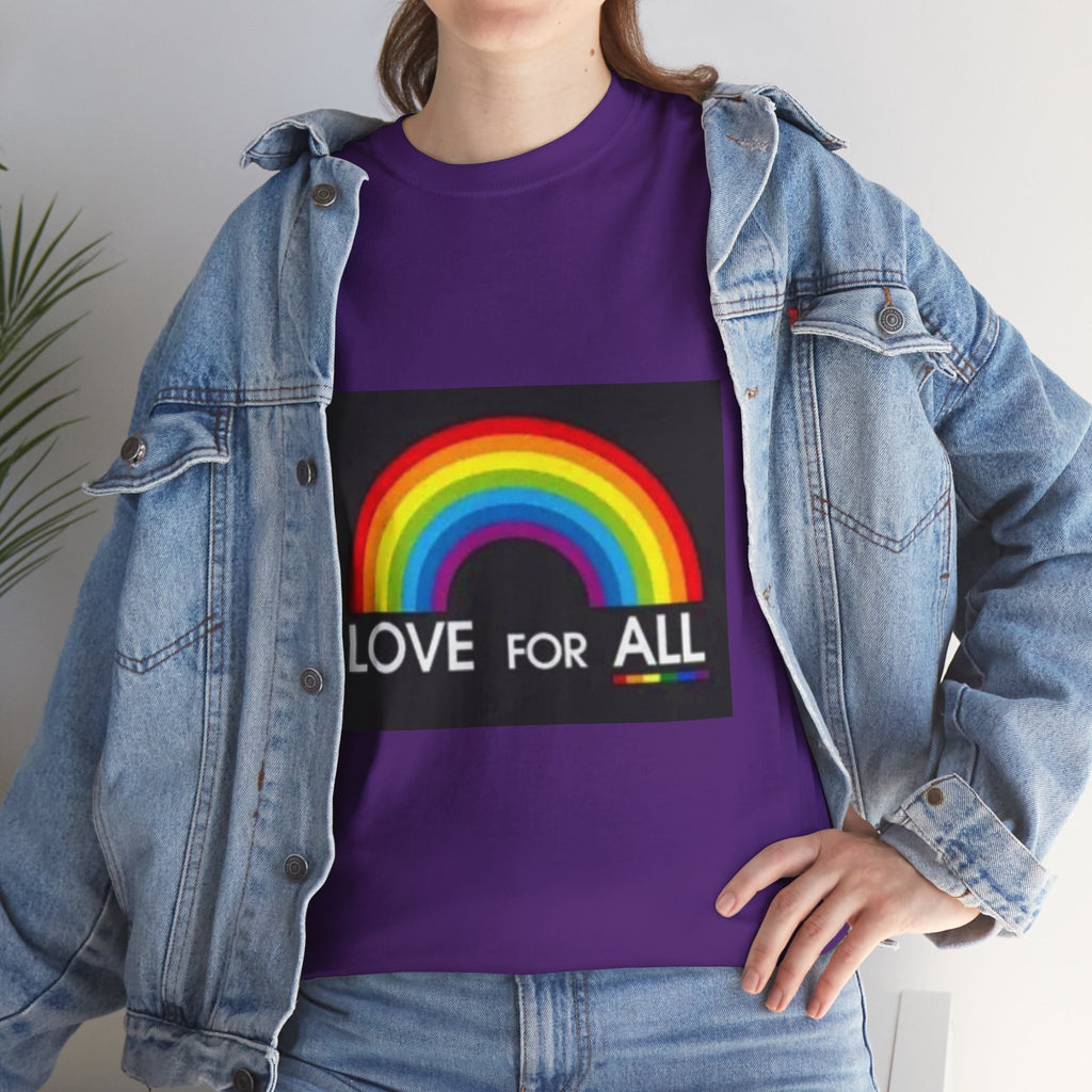 T-Shirt — 'Love For All' Rainbow Pride Tee
