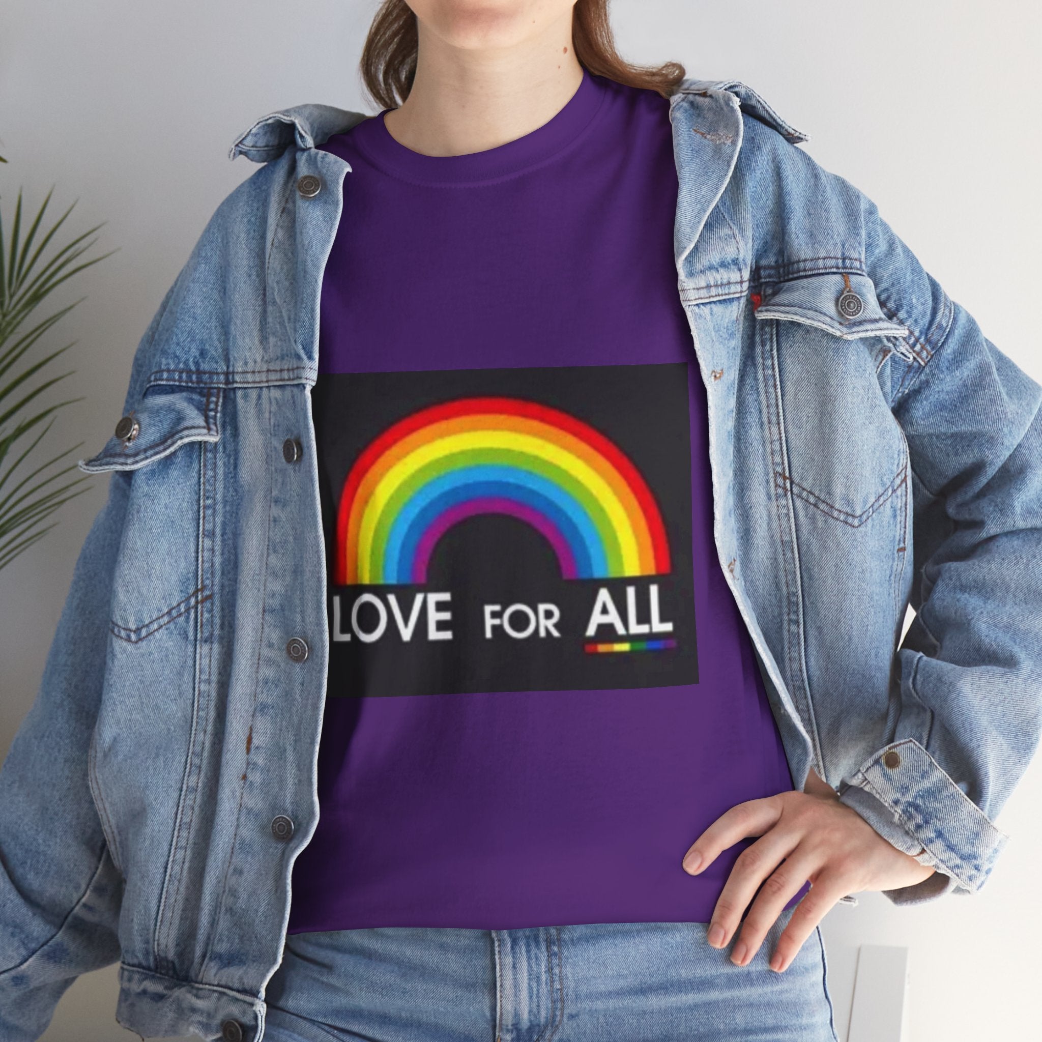 T-Shirt — 'Love For All' Rainbow Pride Tee