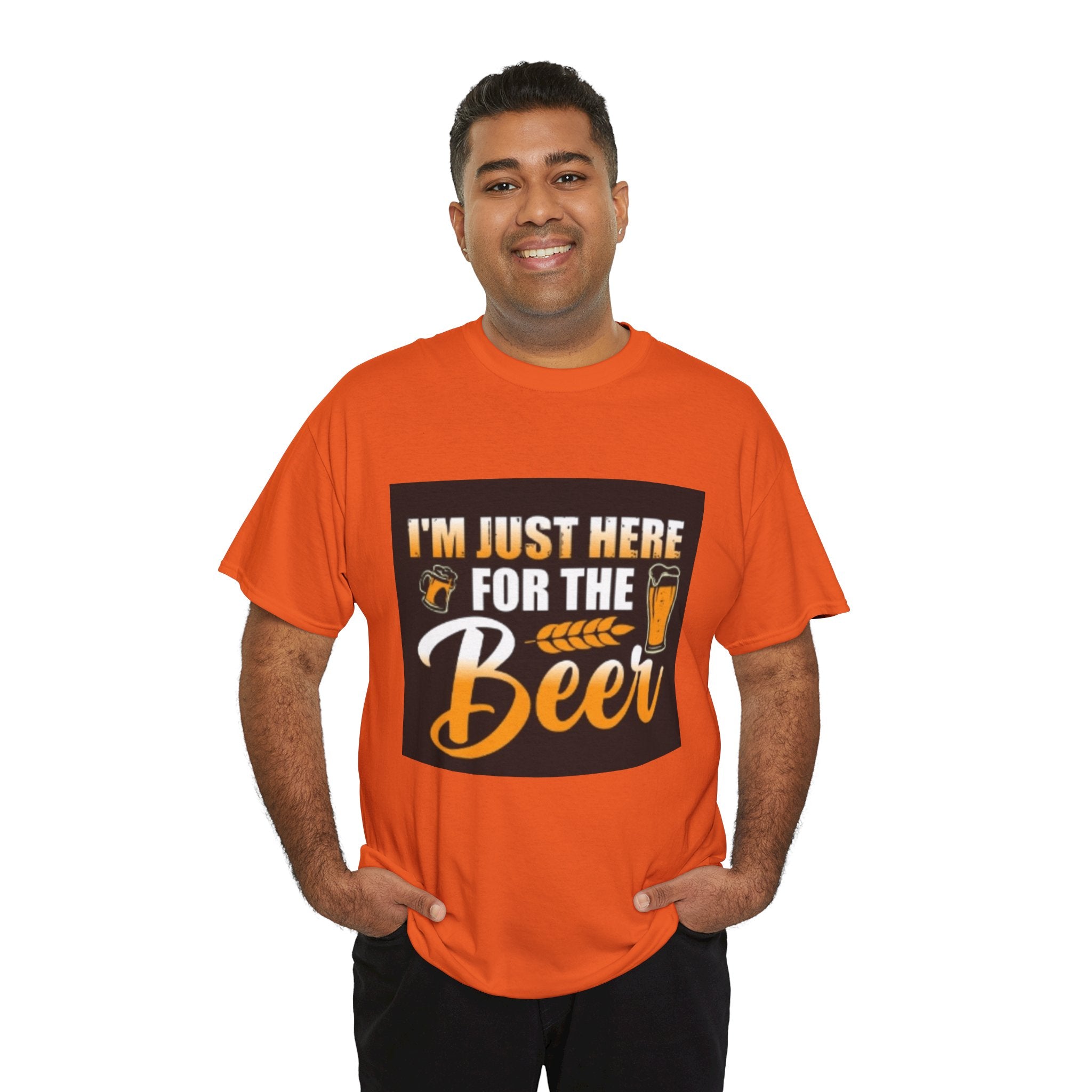 I'm Just Here for the Beer T-Shirt — Funny Beer Drinking Tee for Parties & Oktoberfest