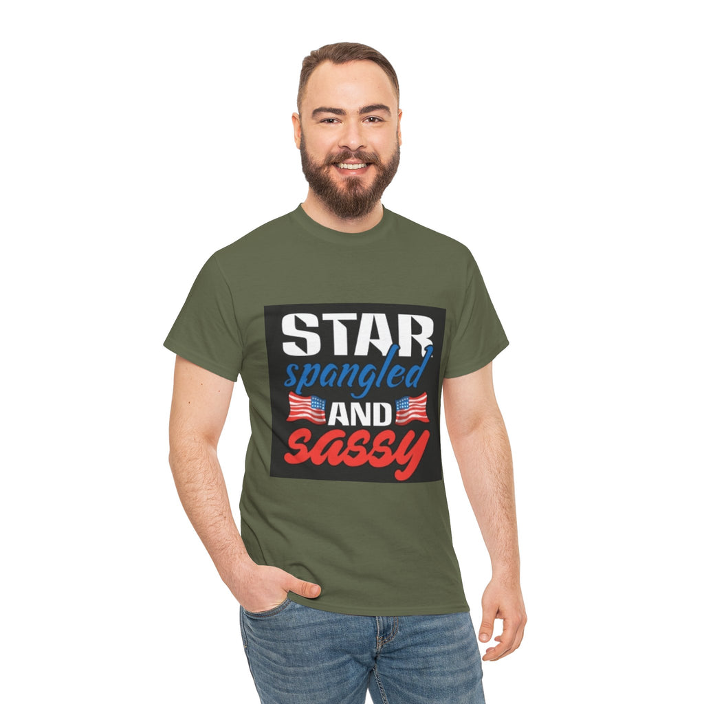 Star Spangled and Sassy Tee — Patriotic 4th of July Shirt with Flags