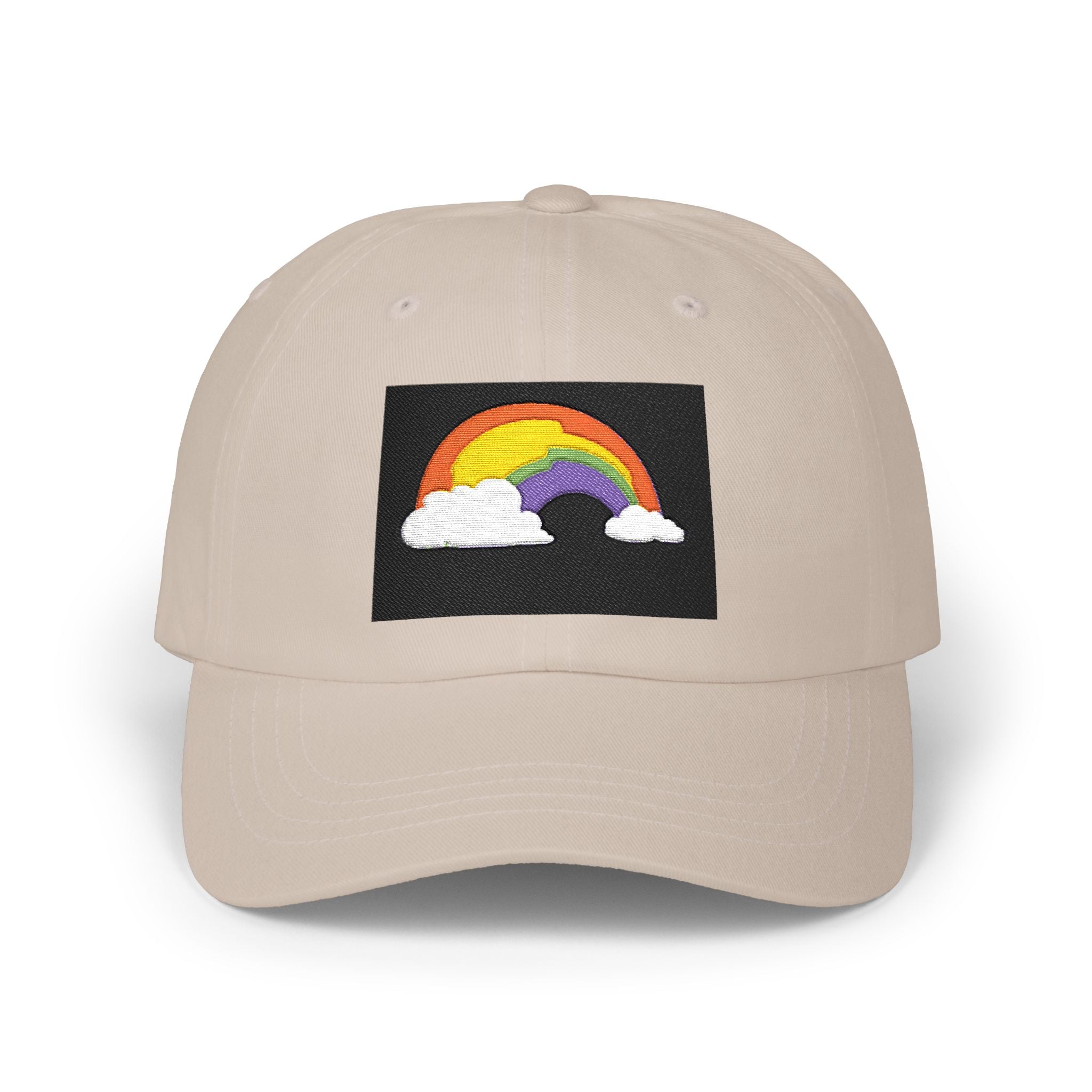 Dad Cap — Embroidered Rainbow Patch Baseball Hat