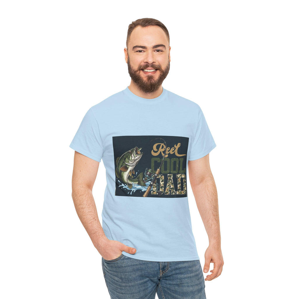 Fishing T-Shirt — "Reel Cool Dad" Graphic Tee