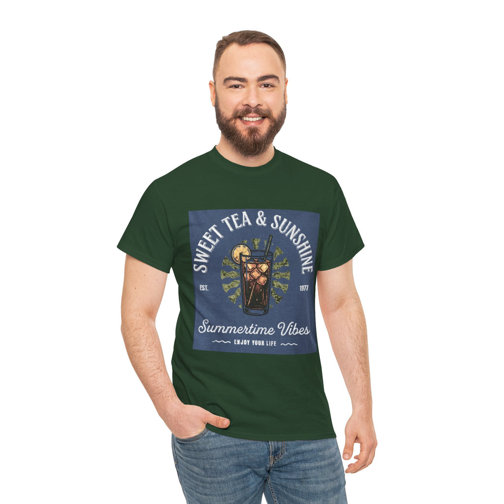 Sweet Tea & Sunshine Tee — Summertime Vibes Iced Tea Graphic T-Shirt