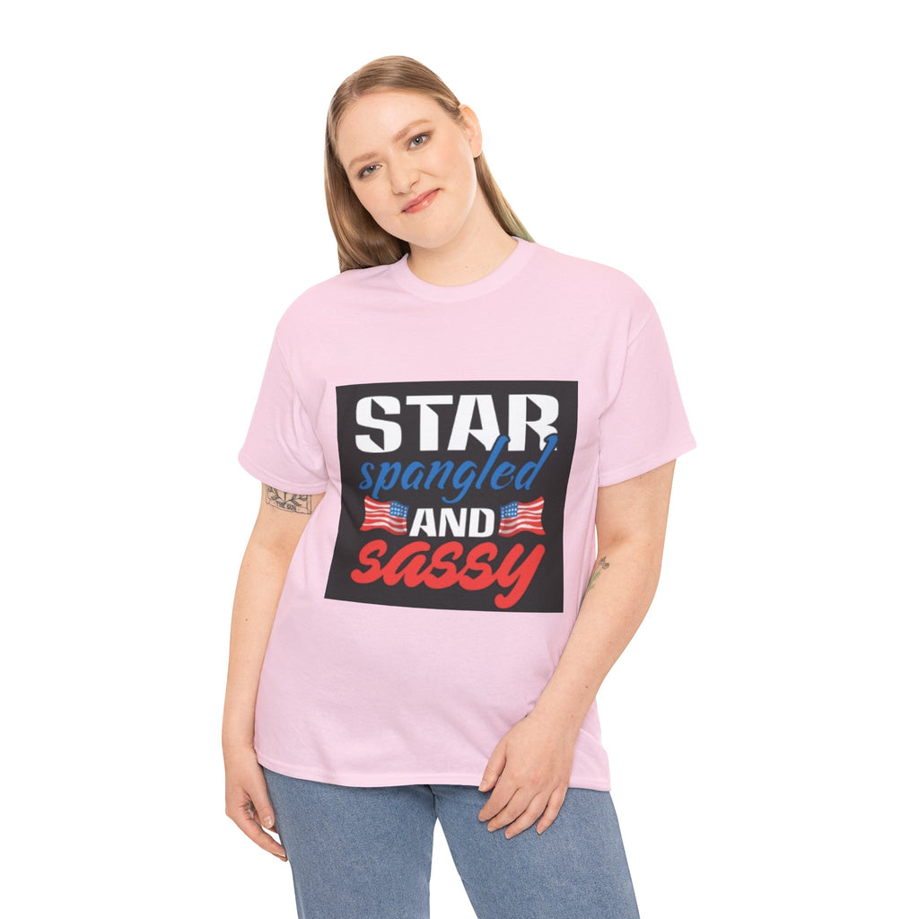 Star Spangled and Sassy Tee — Patriotic 4th of July Shirt with Flags
