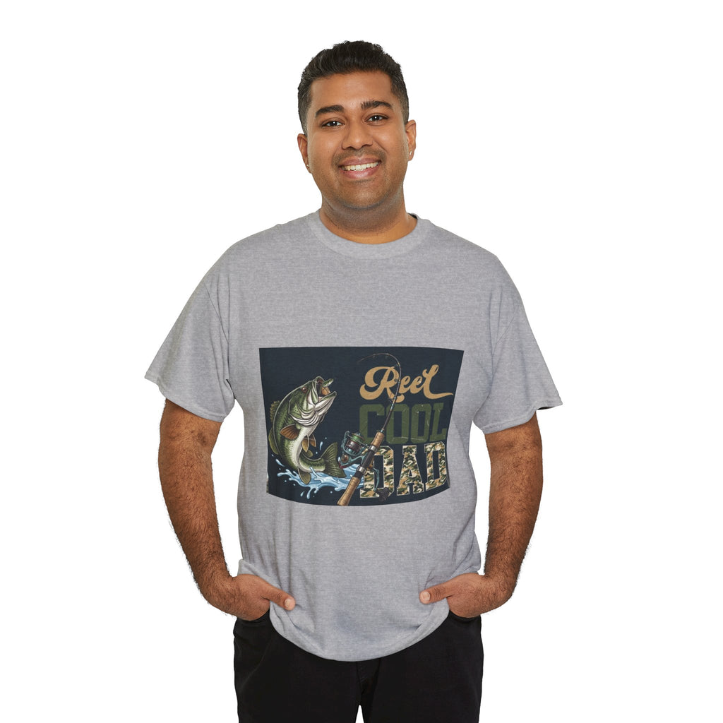 Fishing T-Shirt — "Reel Cool Dad" Graphic Tee