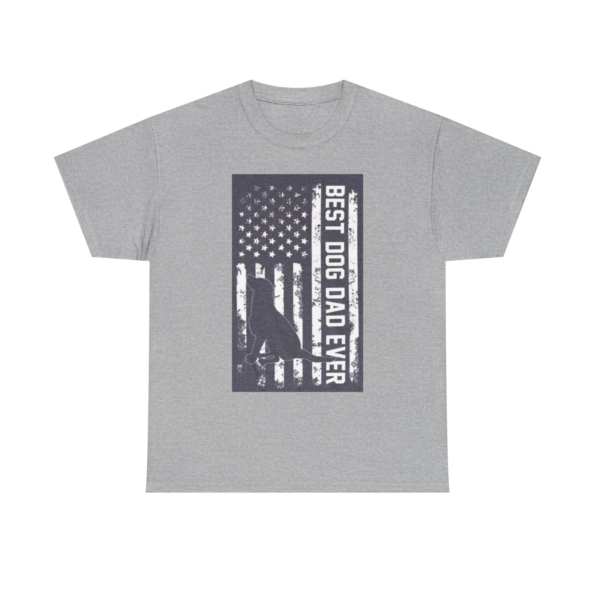 Best Dog Dad Ever T-Shirt – Patriotic American Flag Dog Dad Tee