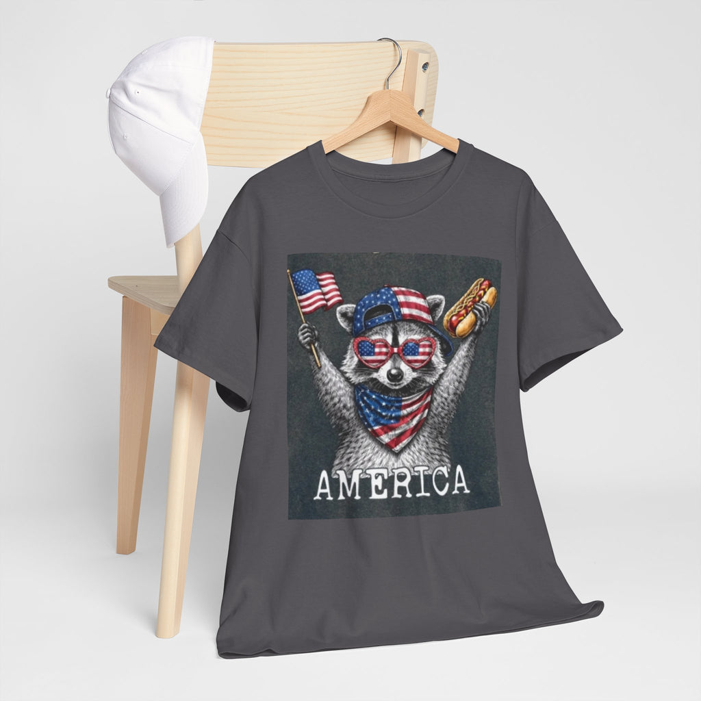 Patriotic Raccoon 'America' T-Shirt