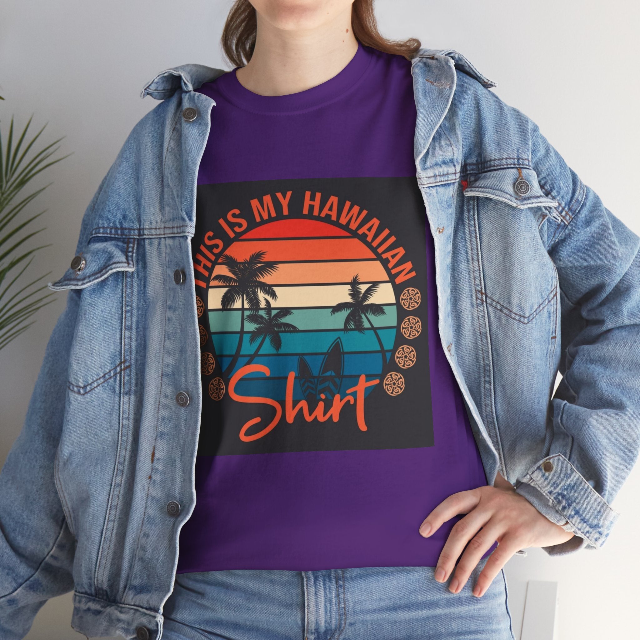 This Is My Hawaiian Shirt Tee — Vintage Sunset Palm Beach T-Shirt