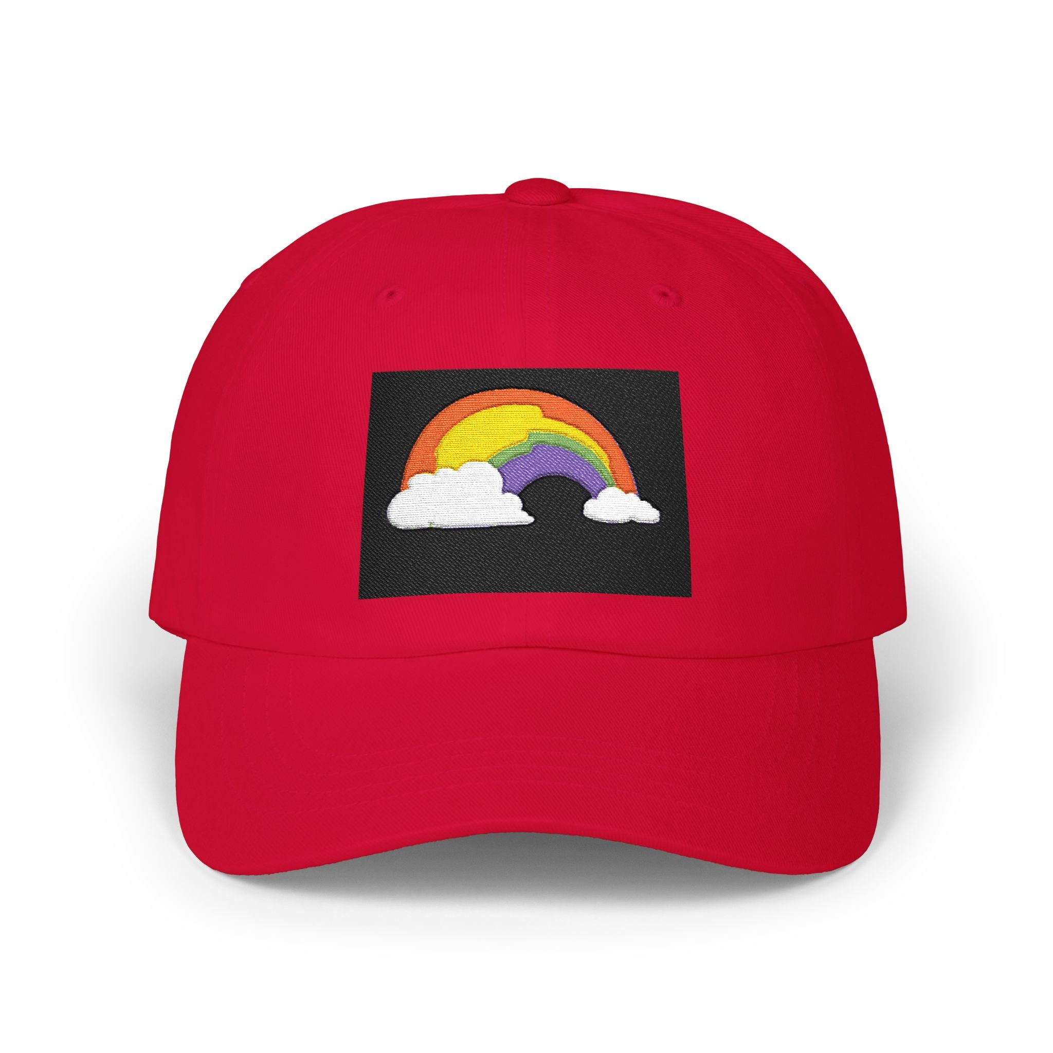 Dad Cap — Embroidered Rainbow Patch Baseball Hat