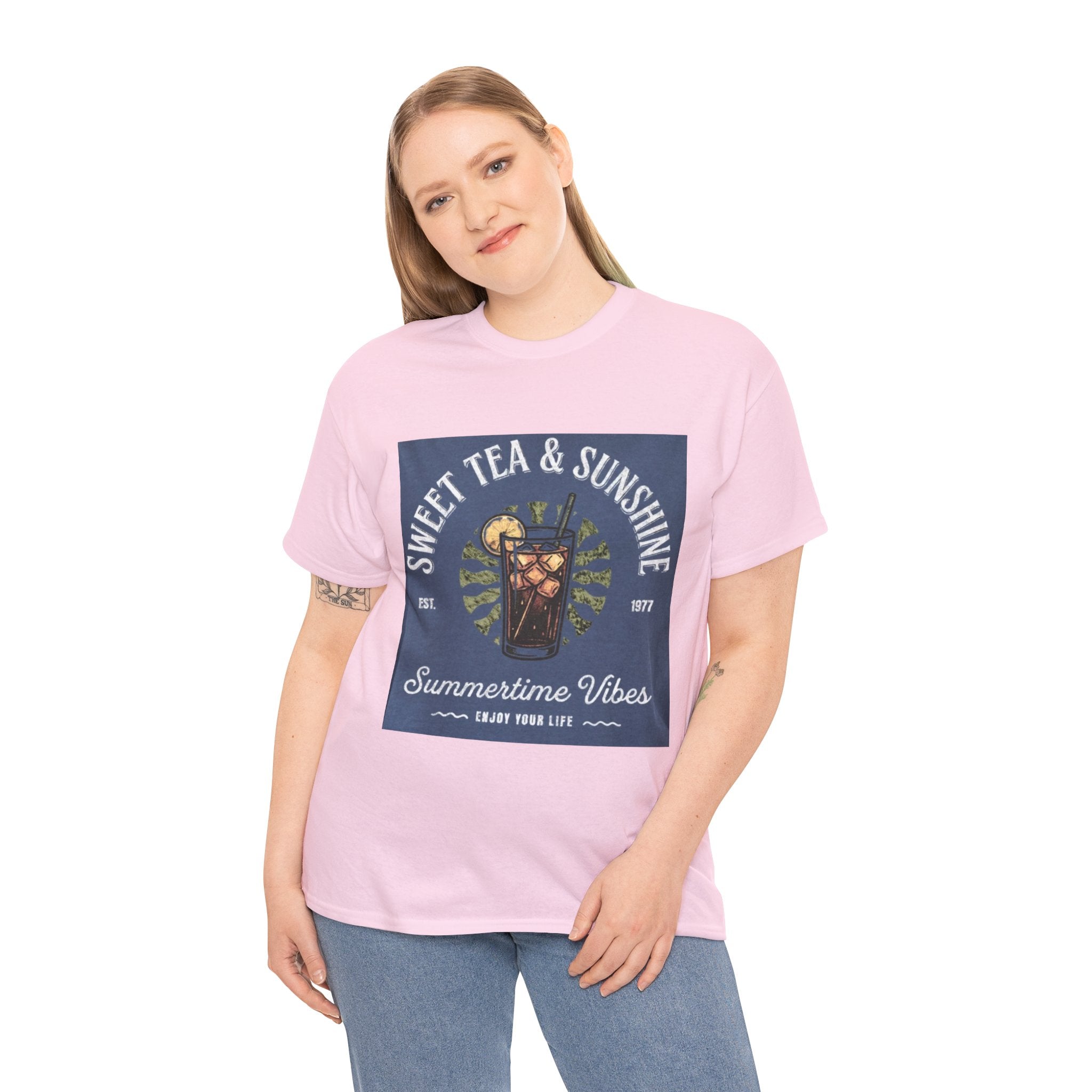 Sweet Tea & Sunshine Tee — Summertime Vibes Iced Tea Graphic T-Shirt
