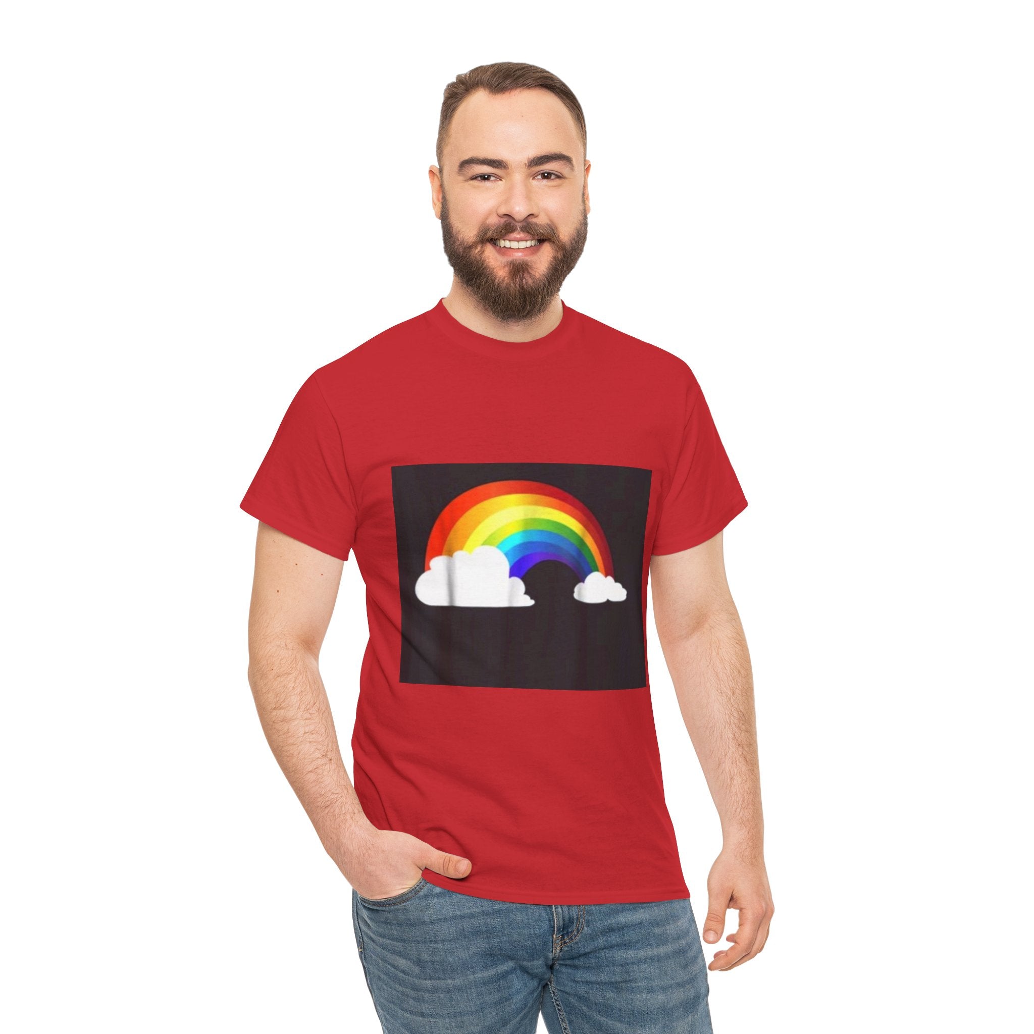 Rainbow Clouds T-Shirt — Bright Pride Graphic Tee