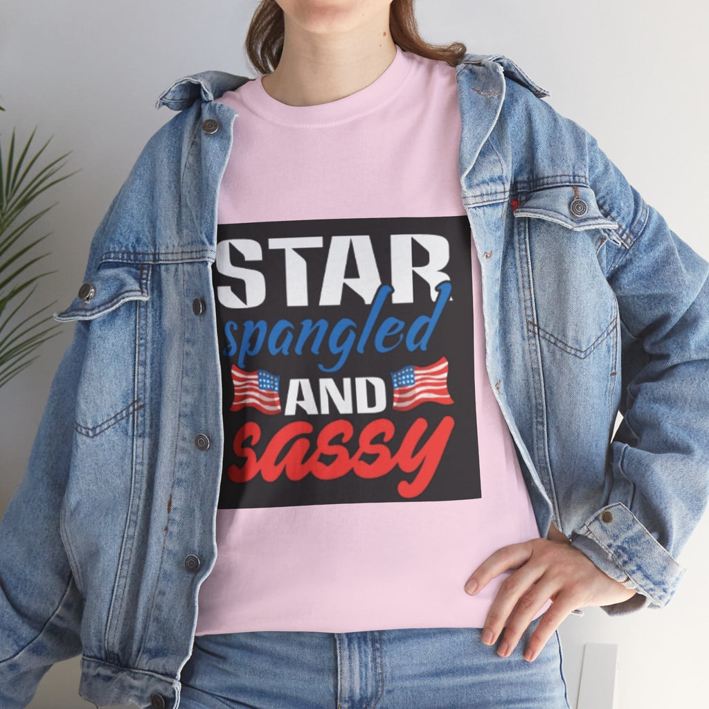 Star Spangled and Sassy Tee — Patriotic 4th of July Shirt with Flags