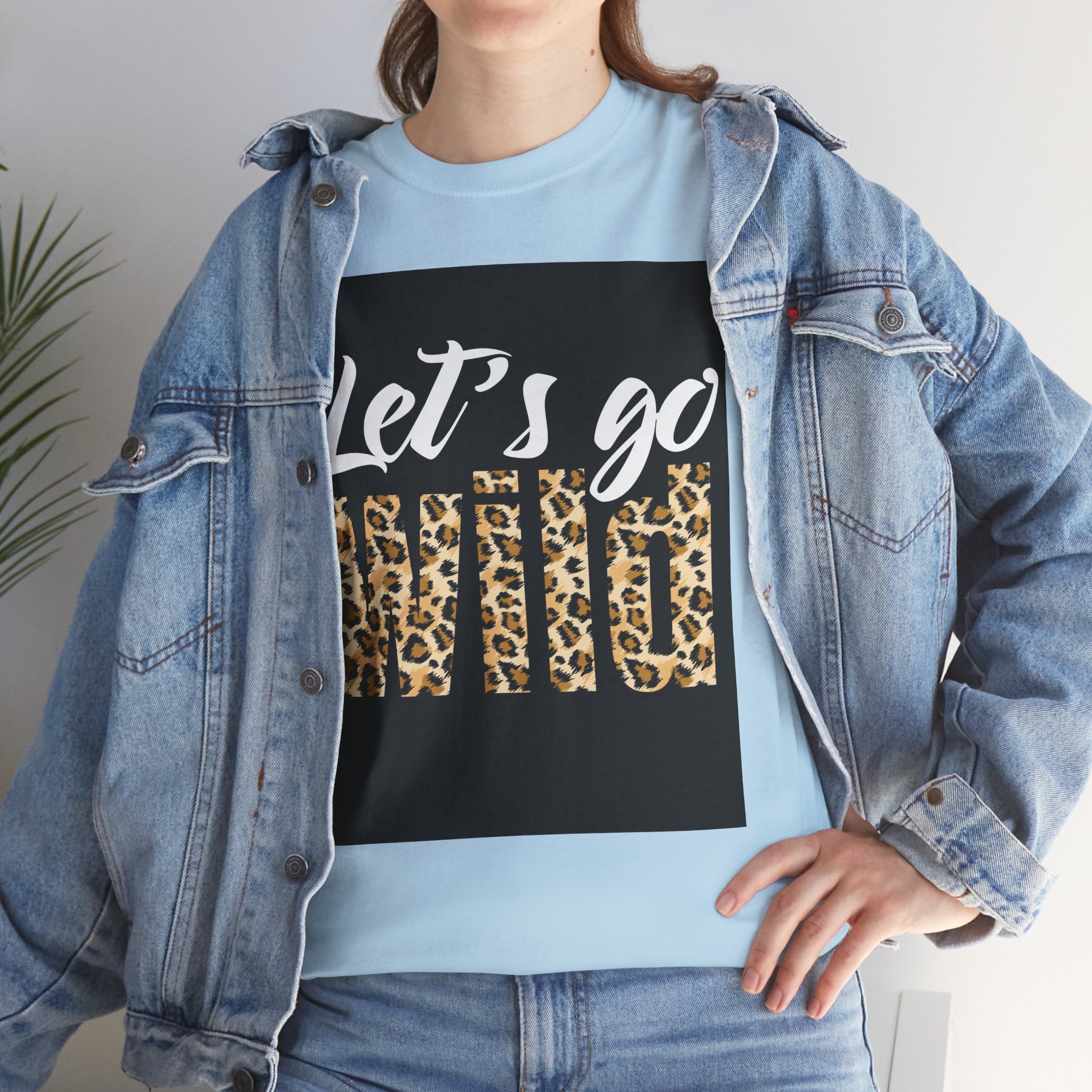 Let's Go Wild Leopard Graphic Tee