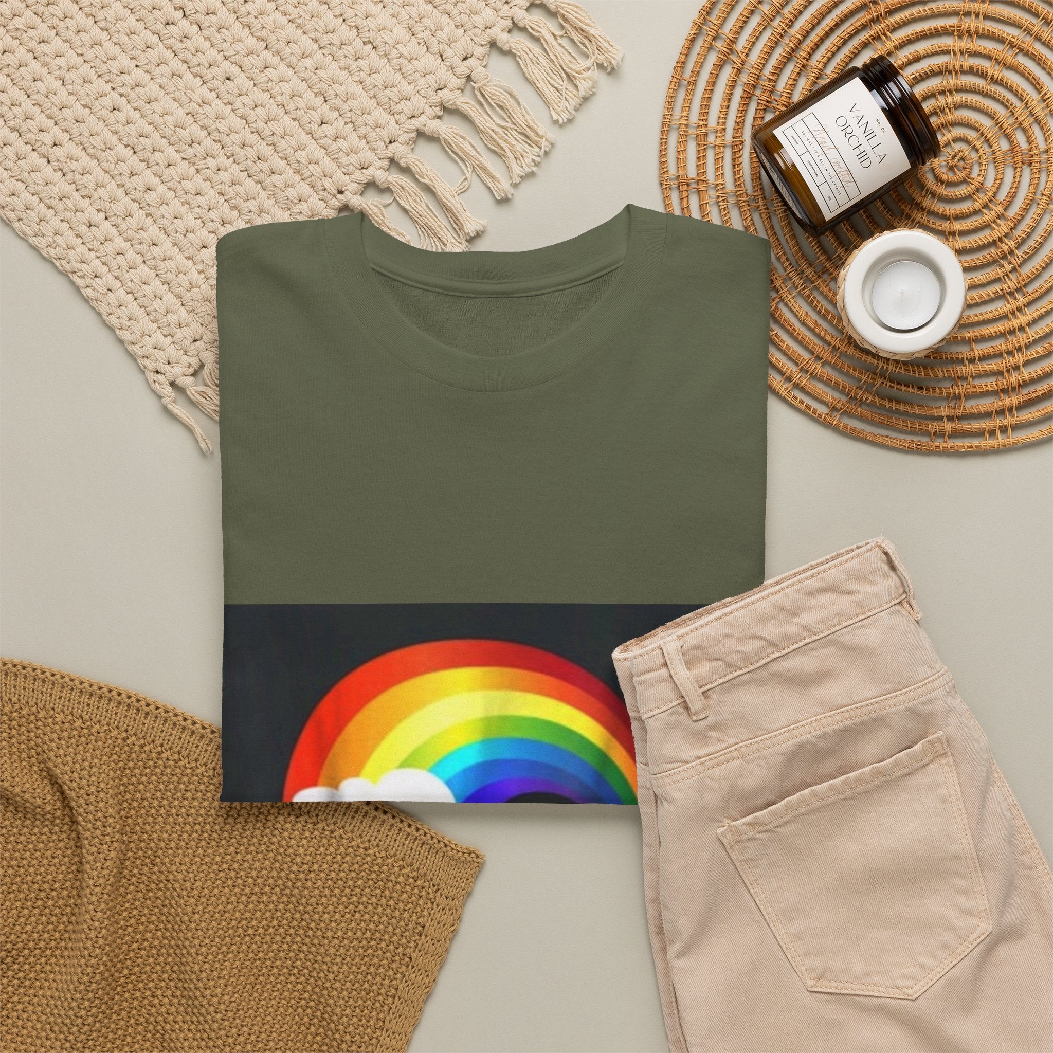 Rainbow Clouds T-Shirt — Bright Pride Graphic Tee