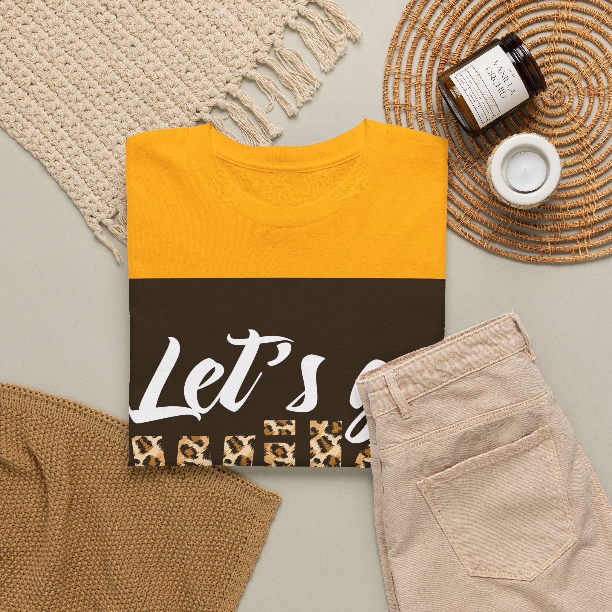 Let's Go Wild Leopard Graphic Tee