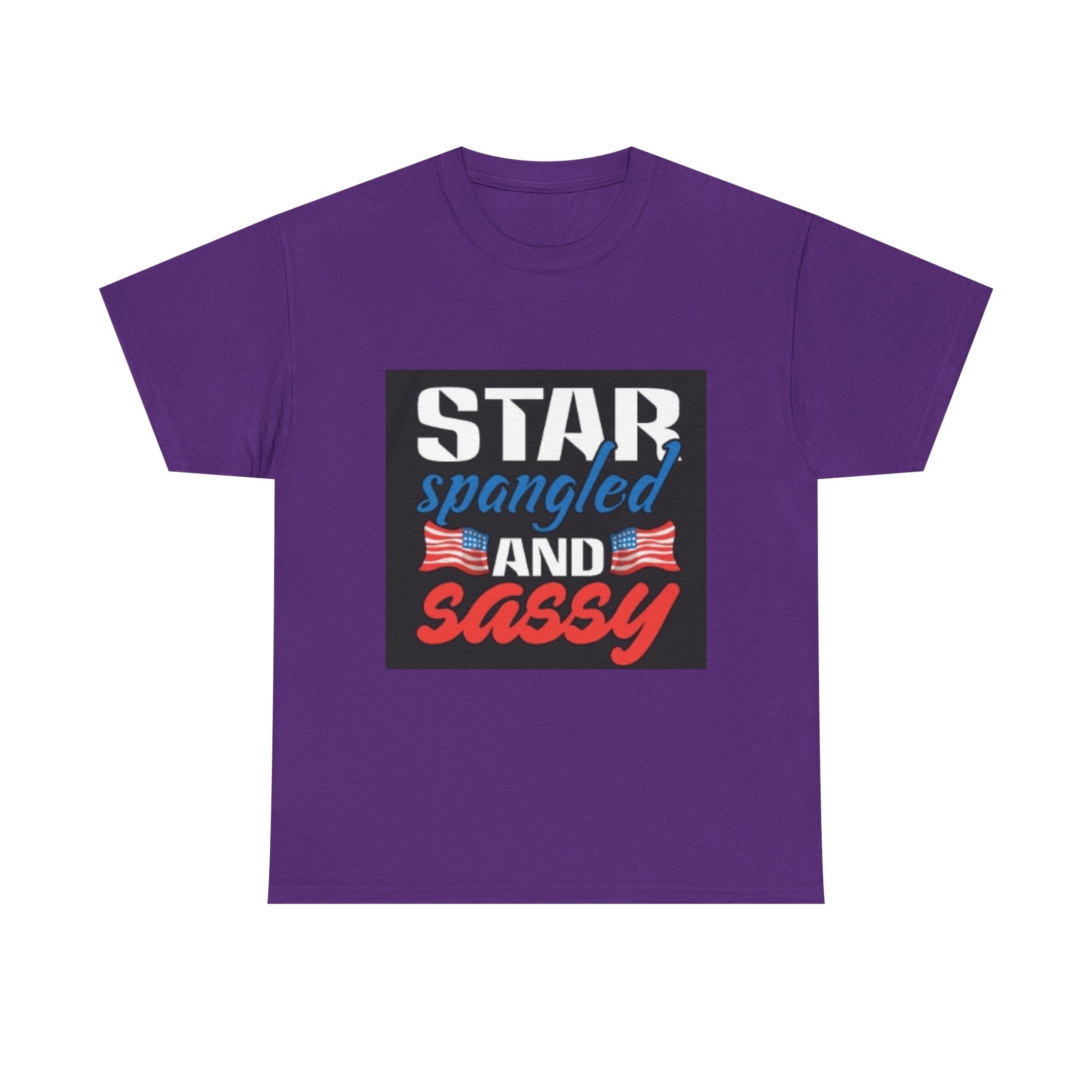 Star Spangled and Sassy Tee — Patriotic 4th of July Shirt with Flags