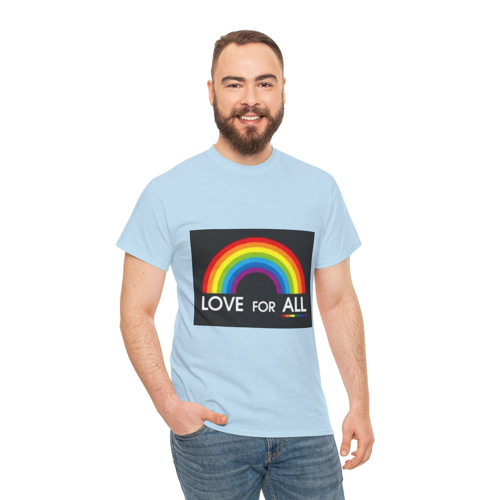 T-Shirt — 'Love For All' Rainbow Pride Tee