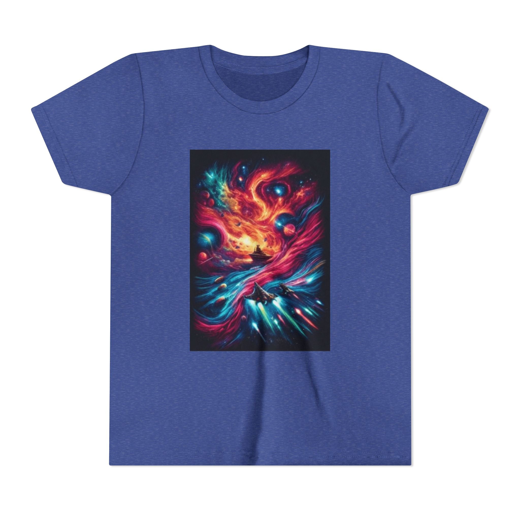 Youth Tee — Cosmic Phoenix Abstract Galaxy Art