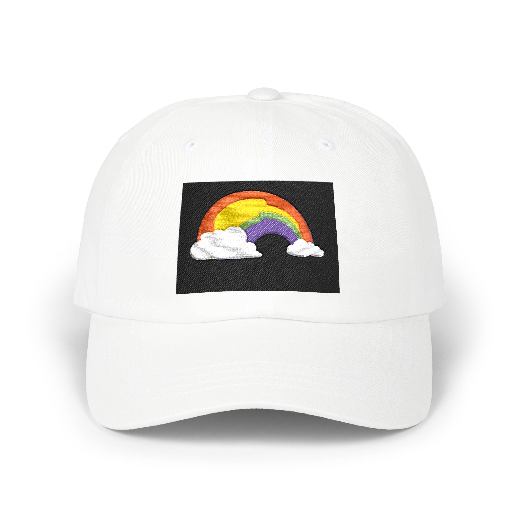 Dad Cap — Embroidered Rainbow Patch Baseball Hat