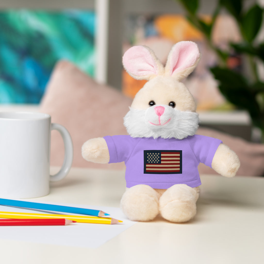 American Flag Teddy Bear with Tee — Patriotic Plush Gift