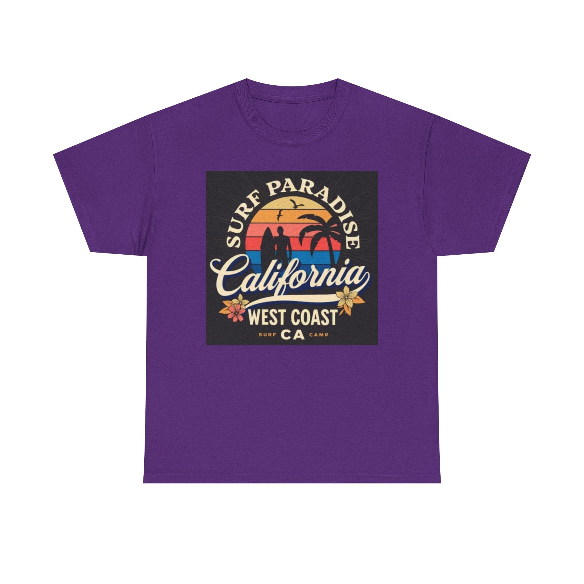 California Surf Paradise Tee — West Coast CA Vintage Sunset Graphic T-Shirt