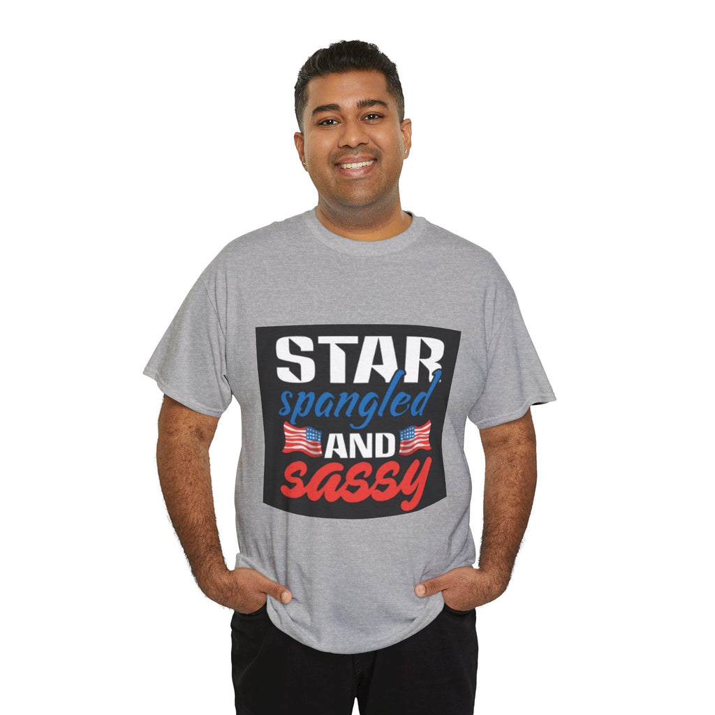 Star Spangled and Sassy Tee — Patriotic 4th of July Shirt with Flags