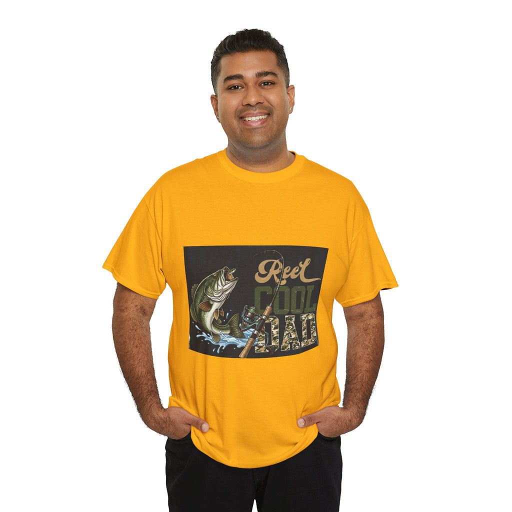 Fishing T-Shirt — "Reel Cool Dad" Graphic Tee