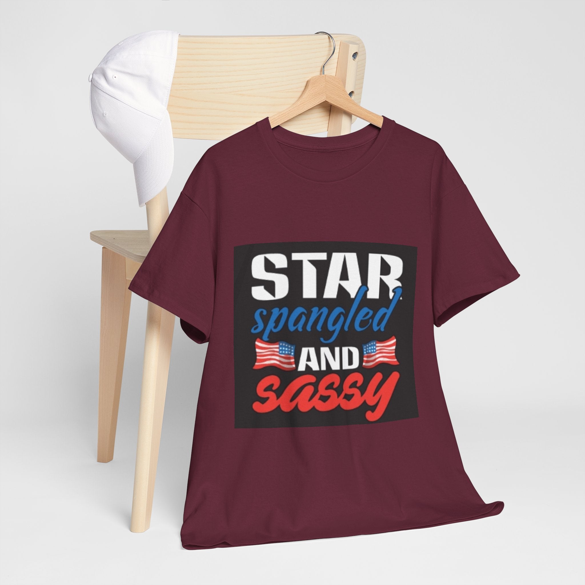 Star Spangled and Sassy Tee — Patriotic 4th of July Shirt with Flags