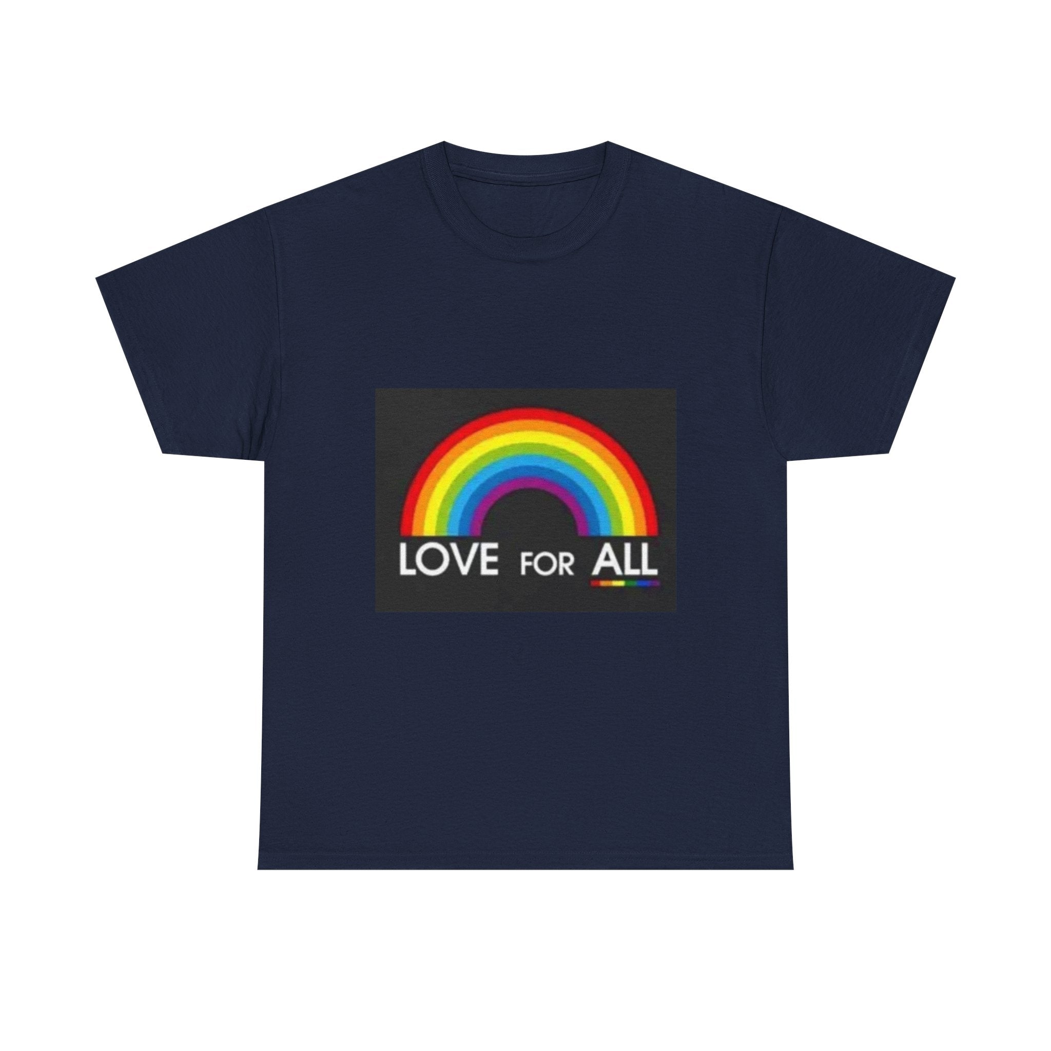 T-Shirt — 'Love For All' Rainbow Pride Tee