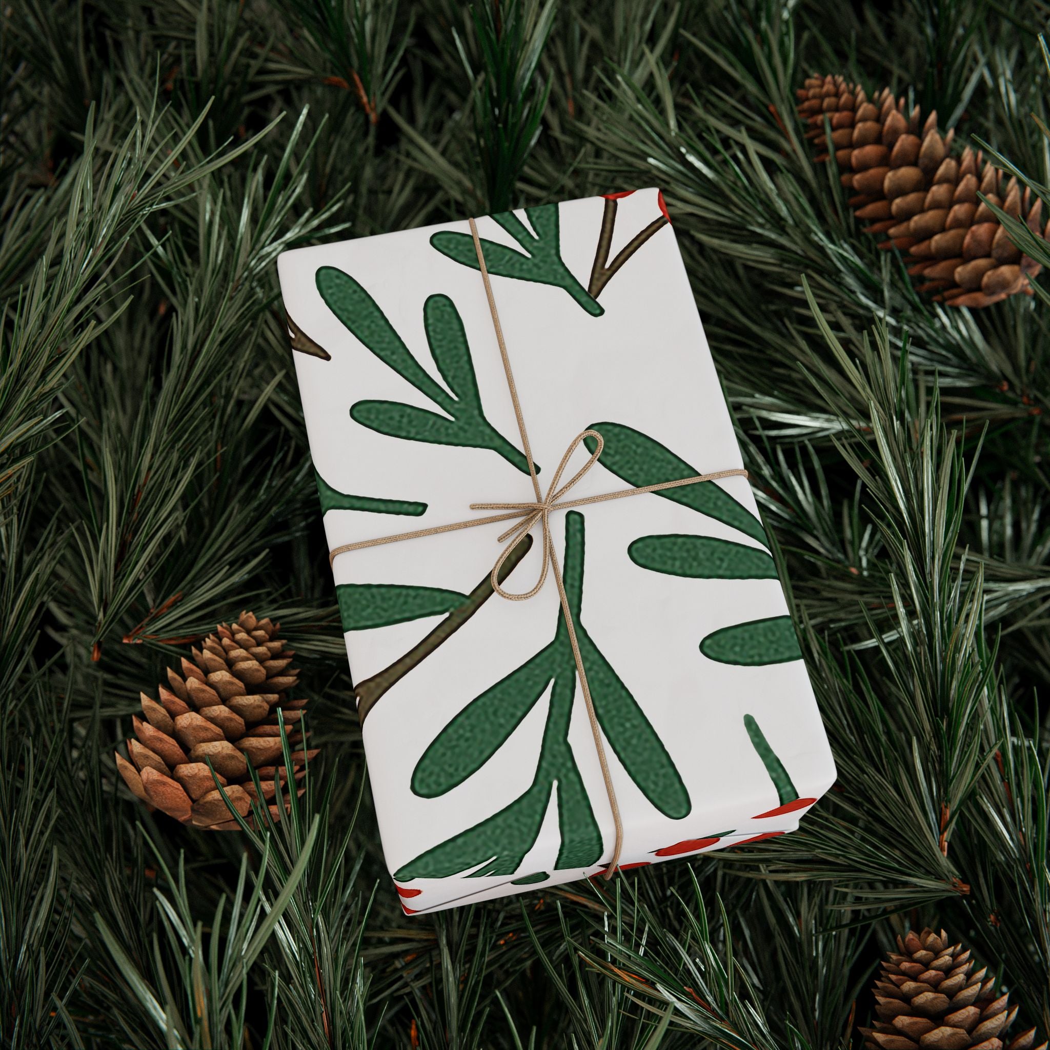 QR Code Minimalist Wrapping Paper Roll