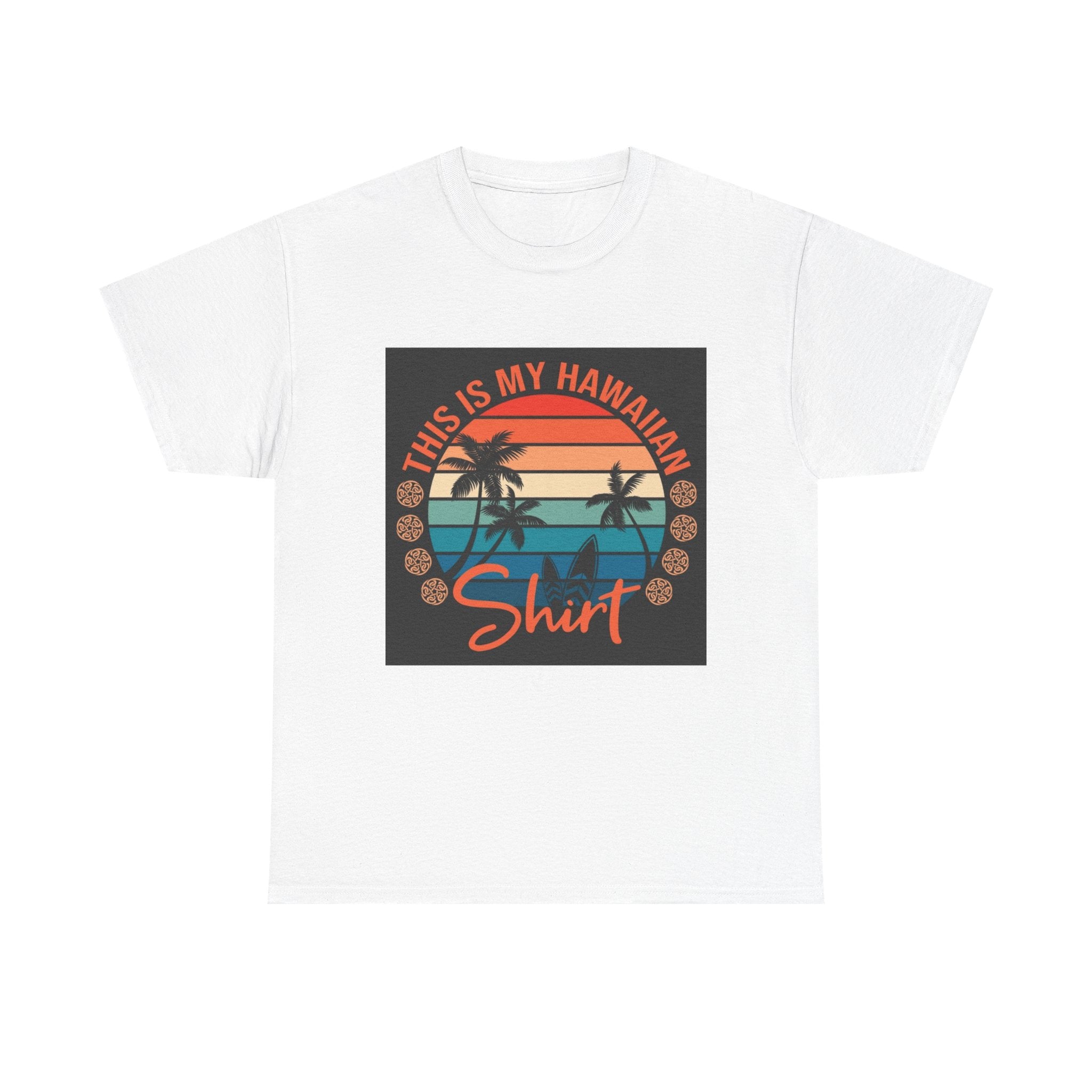 This Is My Hawaiian Shirt Tee — Vintage Sunset Palm Beach T-Shirt