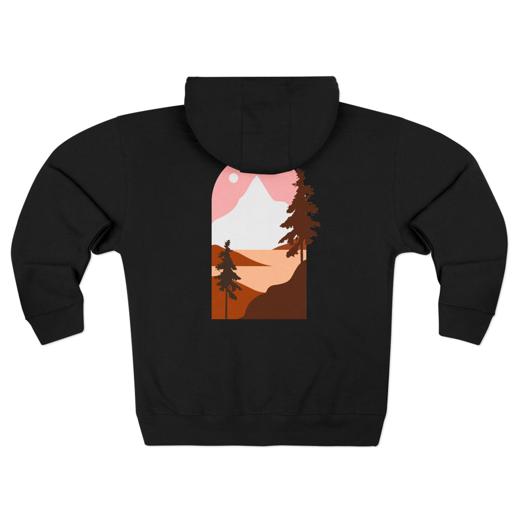 Mountain Sunset Zip Hoodie