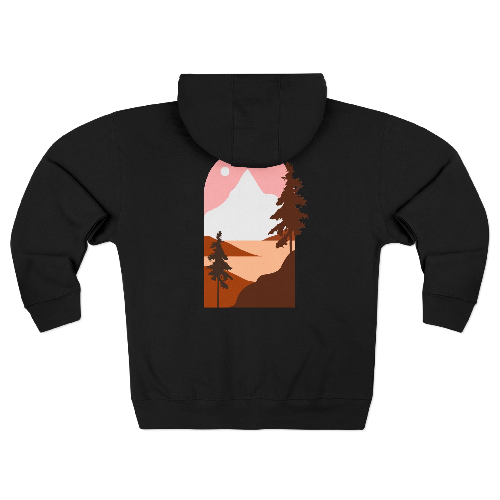 Mountain Sunset Zip Hoodie