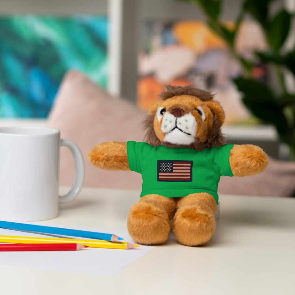 American Flag Teddy Bear with Tee — Patriotic Plush Gift