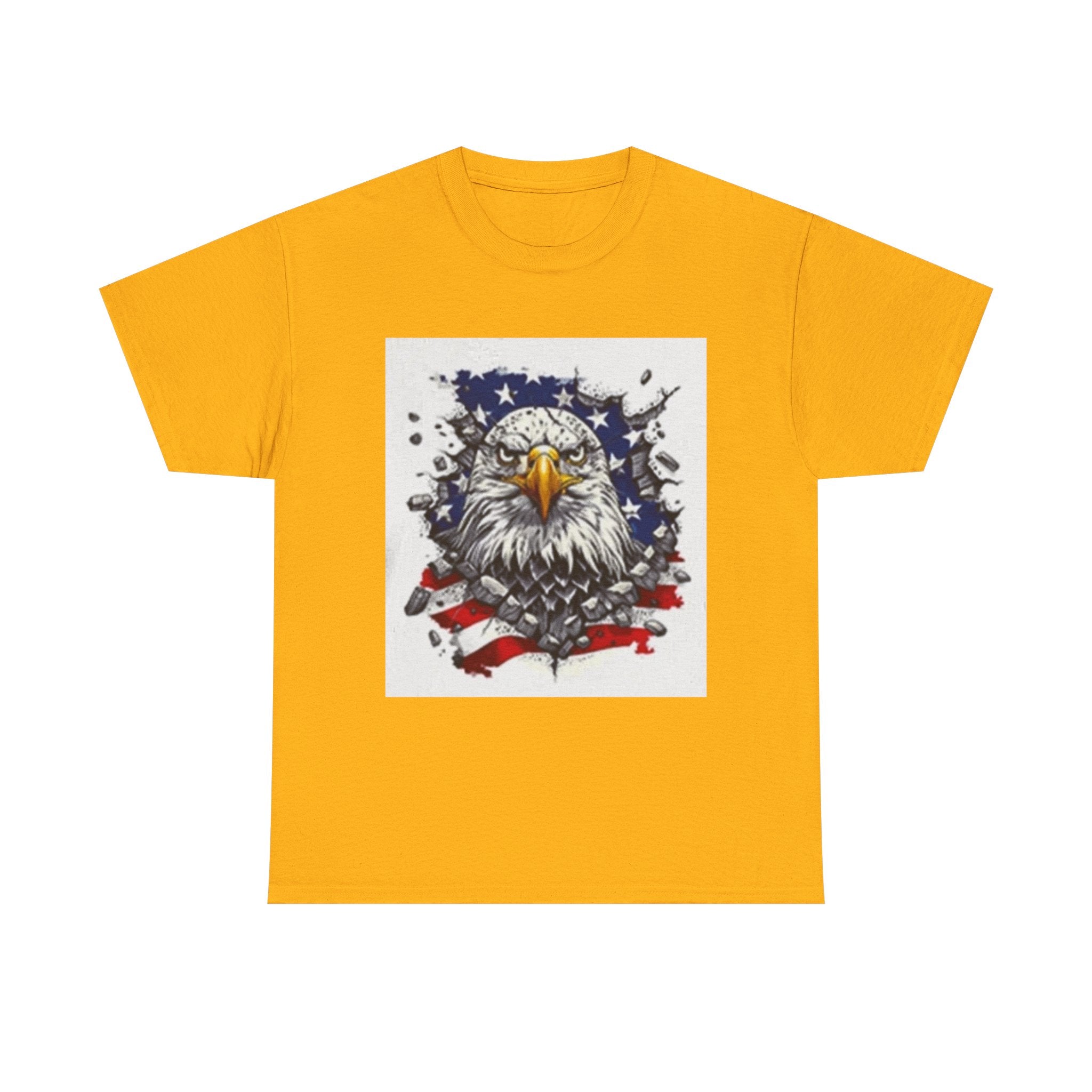 Eagle American Flag T-Shirt — Patriotic Bald Eagle Graphic Tee for 4th of July